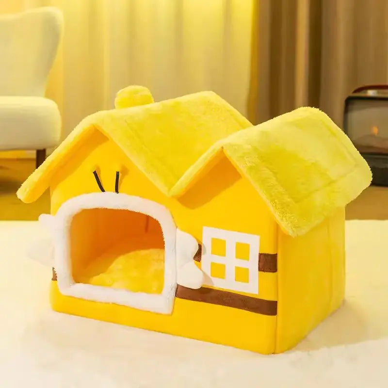 Warm House for Small Dogs and Cats, Removable Pet Bed