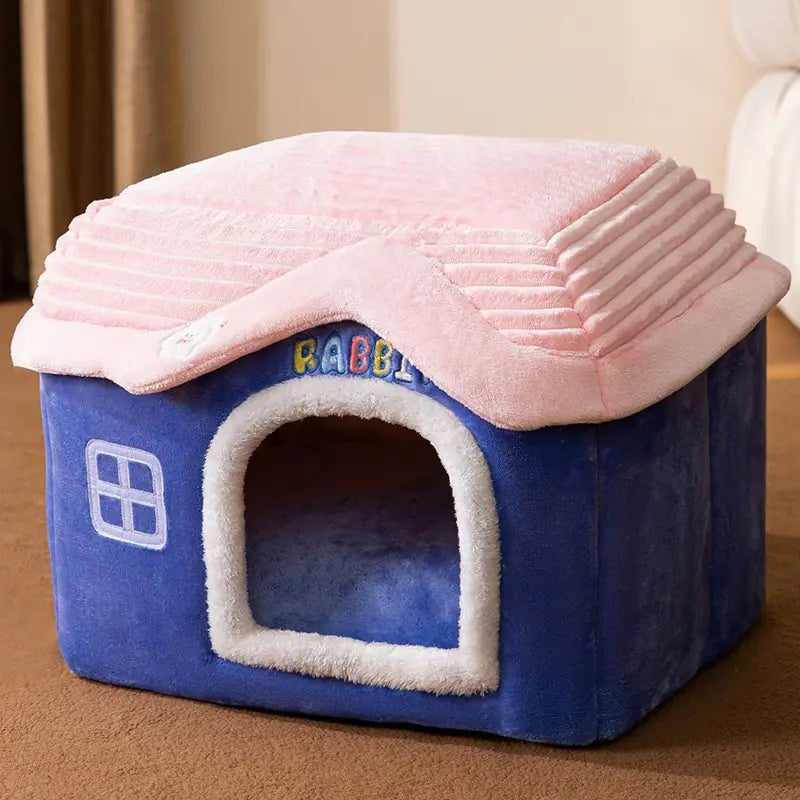 Warm House for Small Dogs and Cats, Removable Pet Bed