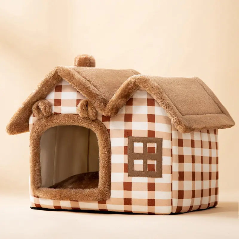 Warm House for Small Dogs and Cats, Removable Pet Bed