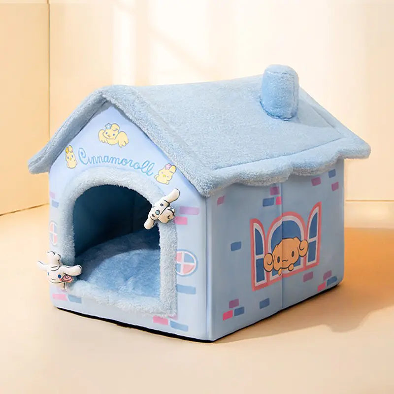 Warm House for Small Dogs and Cats, Removable Pet Bed