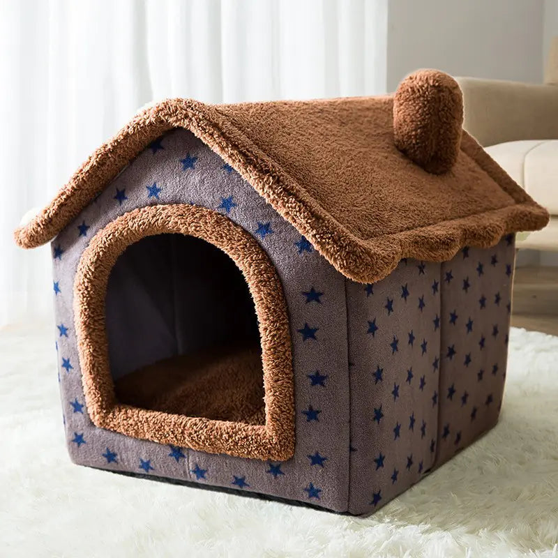 Warm House for Small Dogs and Cats, Removable Pet Bed