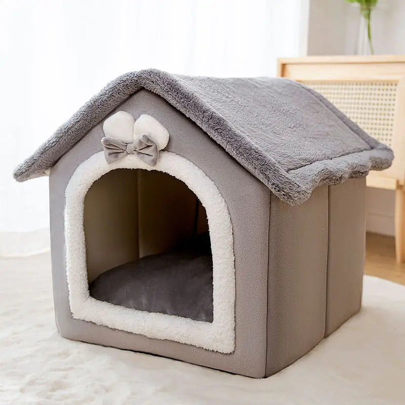 Warm House for Small Dogs and Cats, Removable Pet Bed