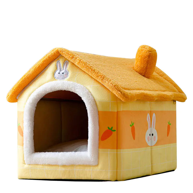 Warm House for Small Dogs and Cats, Removable Pet Bed