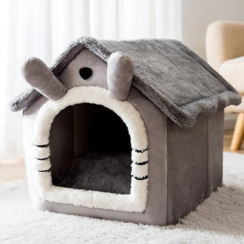 Warm House for Small Dogs and Cats, Removable Pet Bed