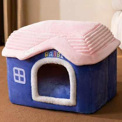 Warm House for Small Dogs and Cats, Removable Pet Bed